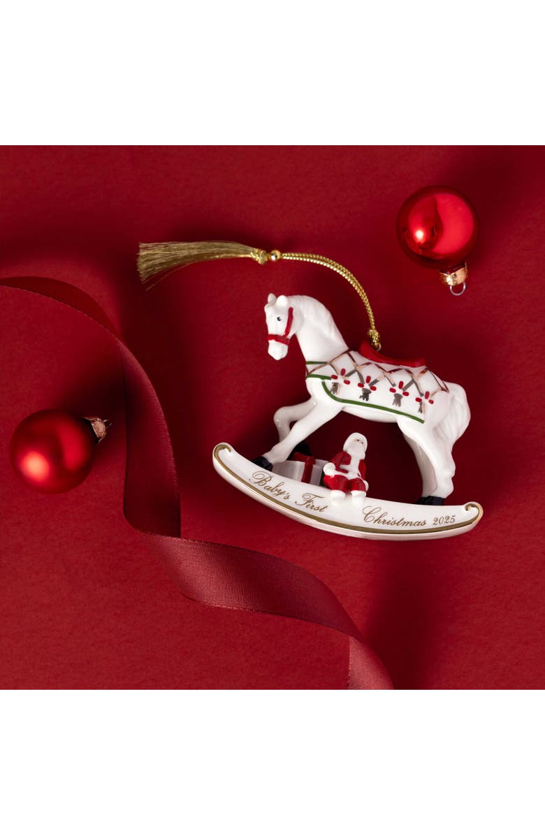Villeroy & Boch Christmas Classics Rocking Horse Dated Ornament 2025, Alternate, color, Multi