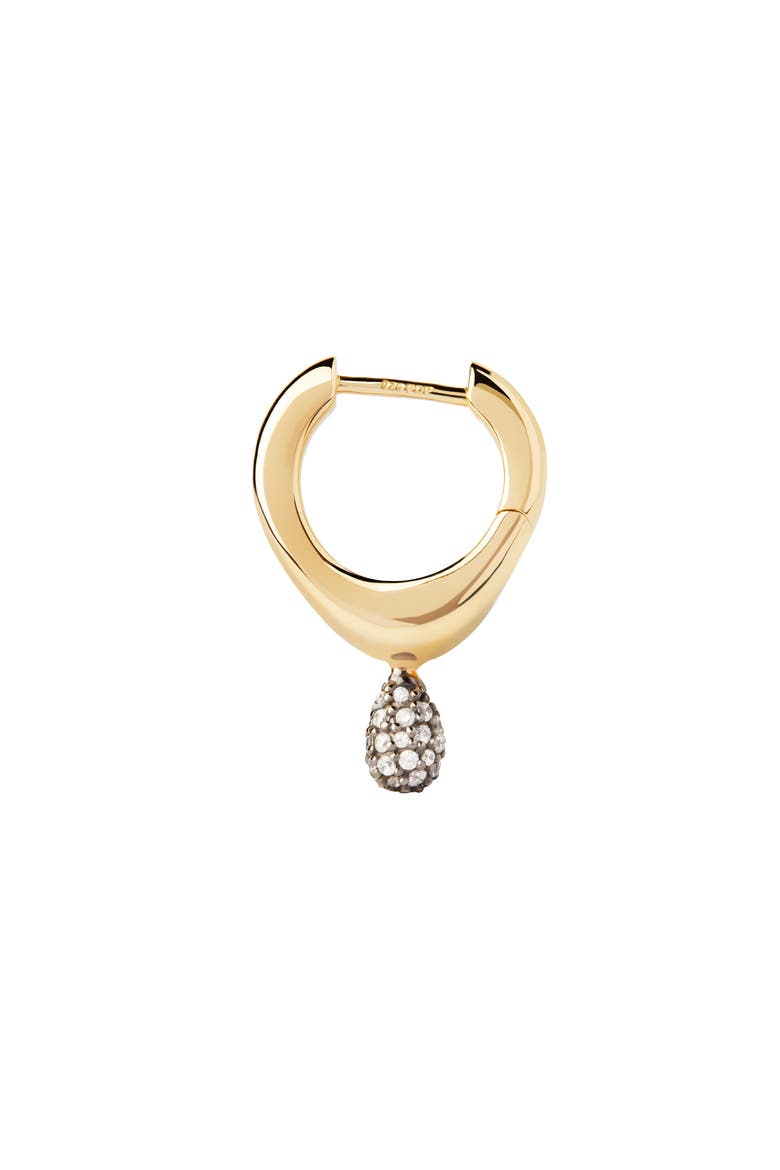 Pavé Lava Single Hoop, Main, color, Gold