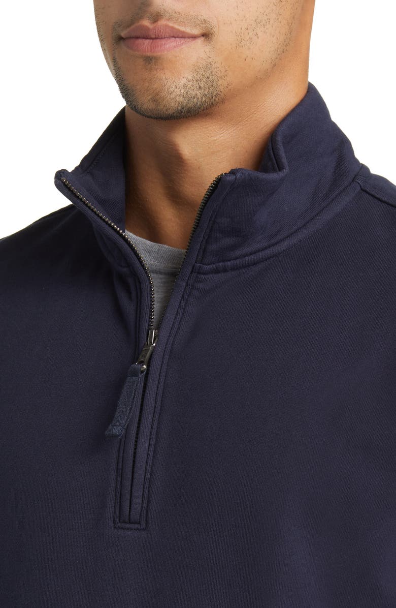 Brooks Brothers Half Zip Cotton Knit Pullover, Alternate, color, 