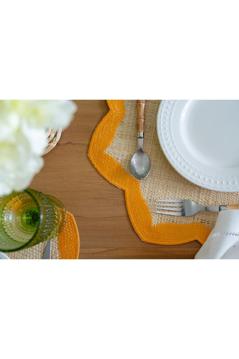 Buriti Petal Placemat, Alternate, color, Yellow