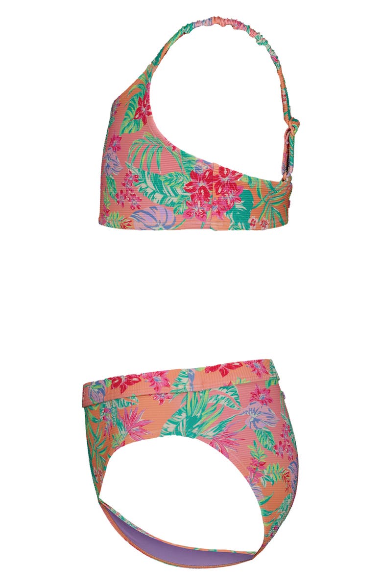 Roxy Kids' Coastal Breeze Two-Piece Swimsuit, Alternate, color, Peach Pink