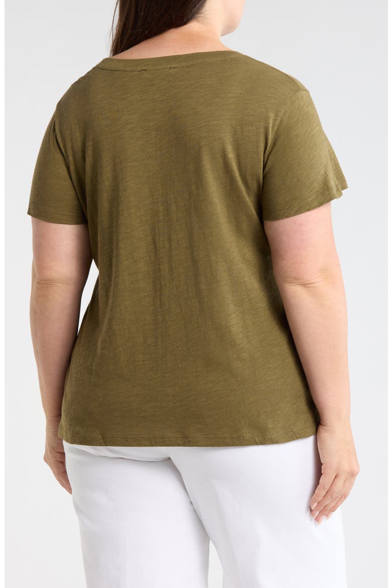 V-Neck T-Shirt, Alternate, color, BURNT OLIVE GREEN