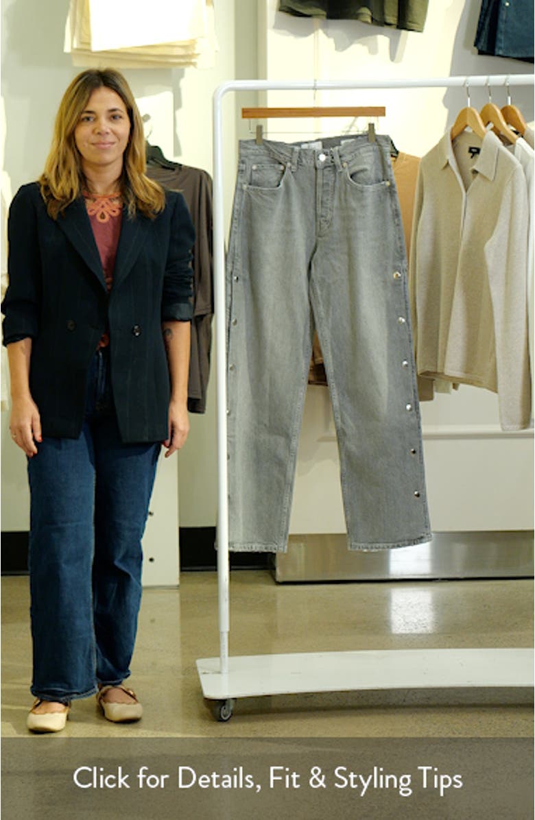 Del Mar High Waist Wide Leg Boyfriend Jeans, sales video thumbnail