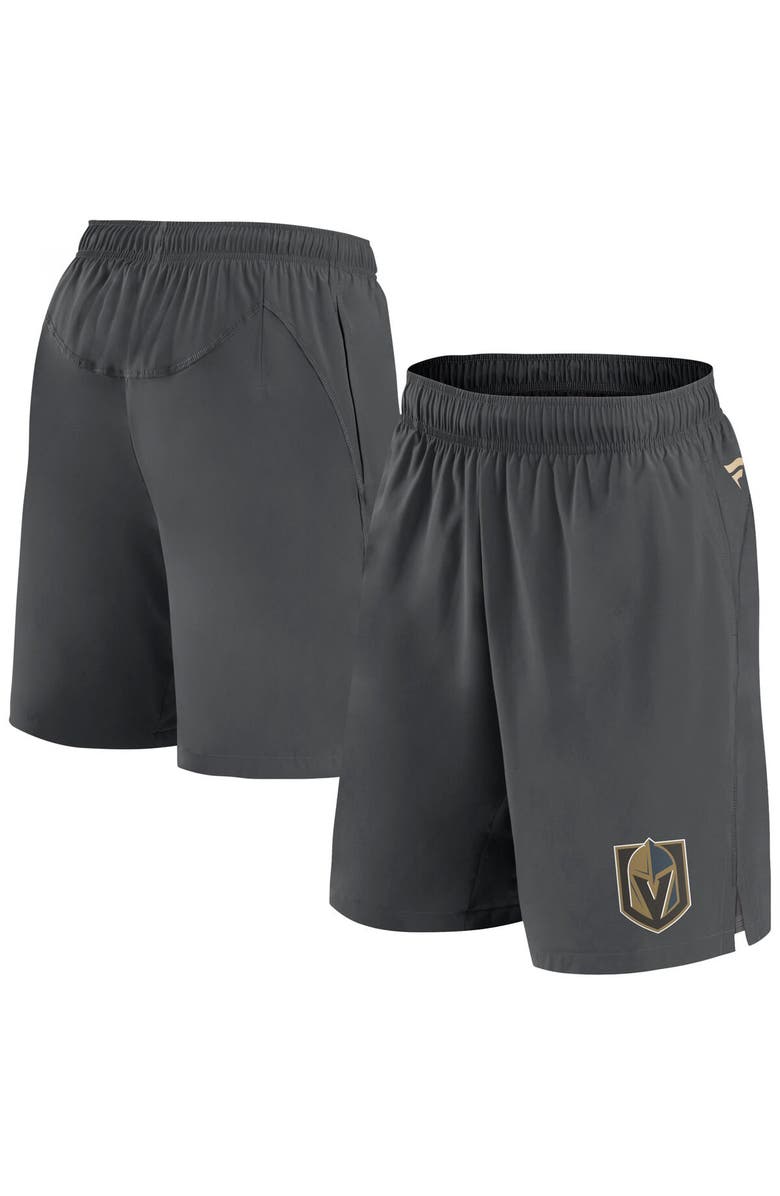FANATICS Men's Fanatics Branded Gray Vegas Golden Knights Authentic Pro Tech Shorts, Main, color, Charcoal