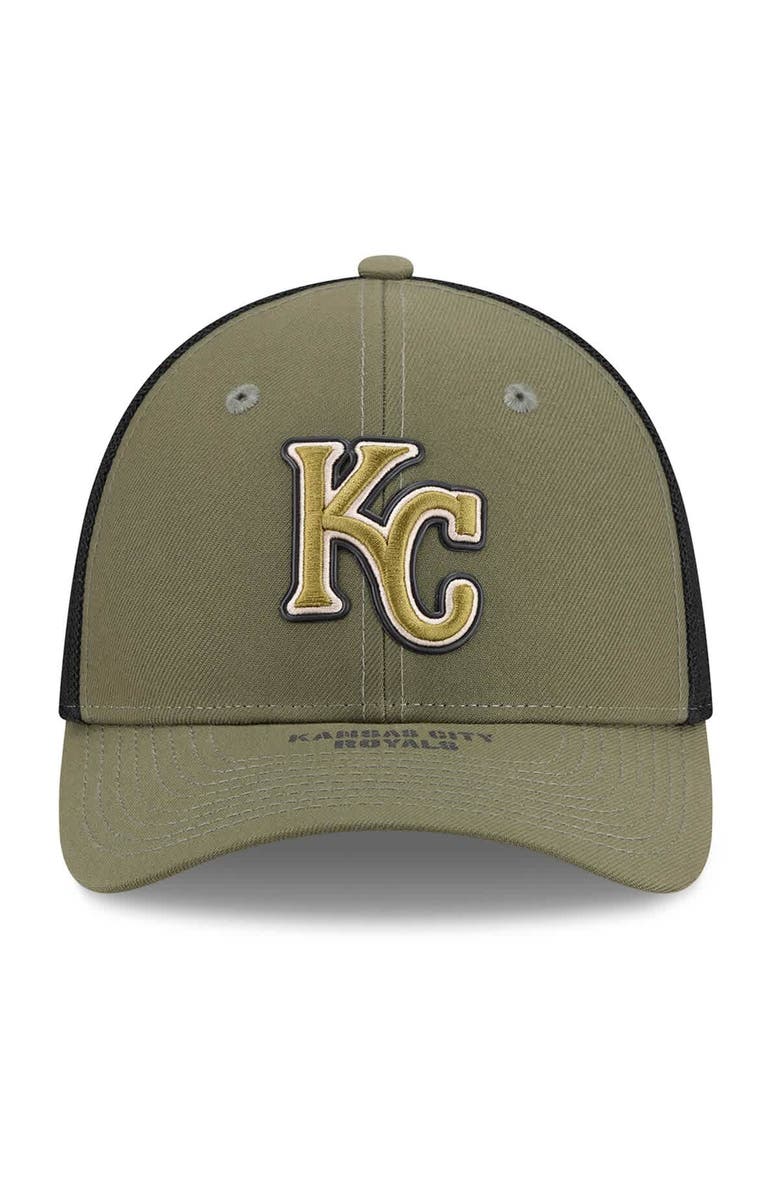 New Era Men's New Era  Olive Kansas City Royals 2026 Armed Forces Day 39THIRTY M-Crown Flex Hat, Alternate, color, Olive