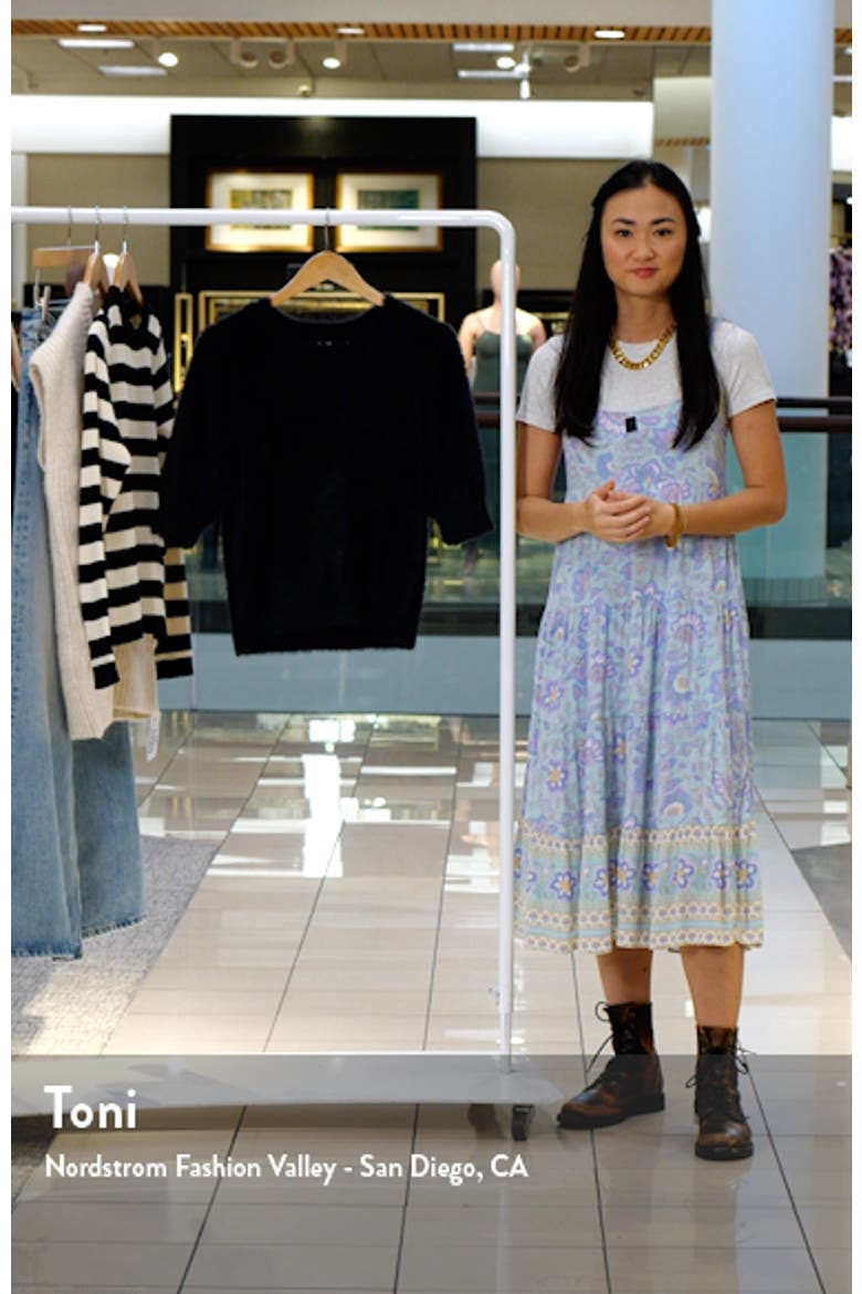 Alina Fuzzy Elbow Sleeve Sweater video