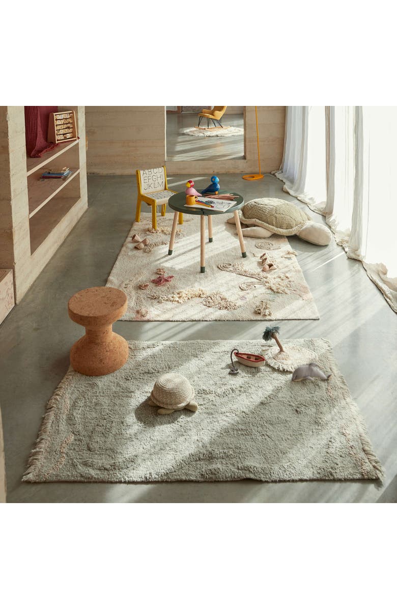 Lorena Canals Washable Play Rug Waves, Alternate, color, Multicolor