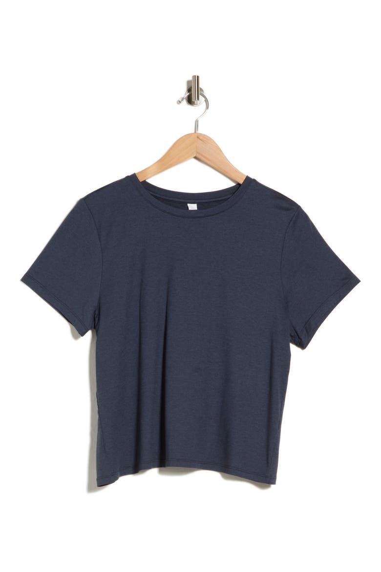 Aura Lite Boxy T-Shirt, Main, color, NAVY ARMADA HEATHER
