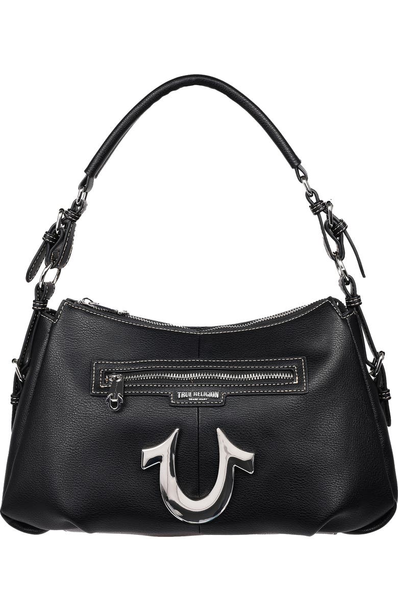 True Religion Horseshoe Shoulder Bag, Main, color, Black