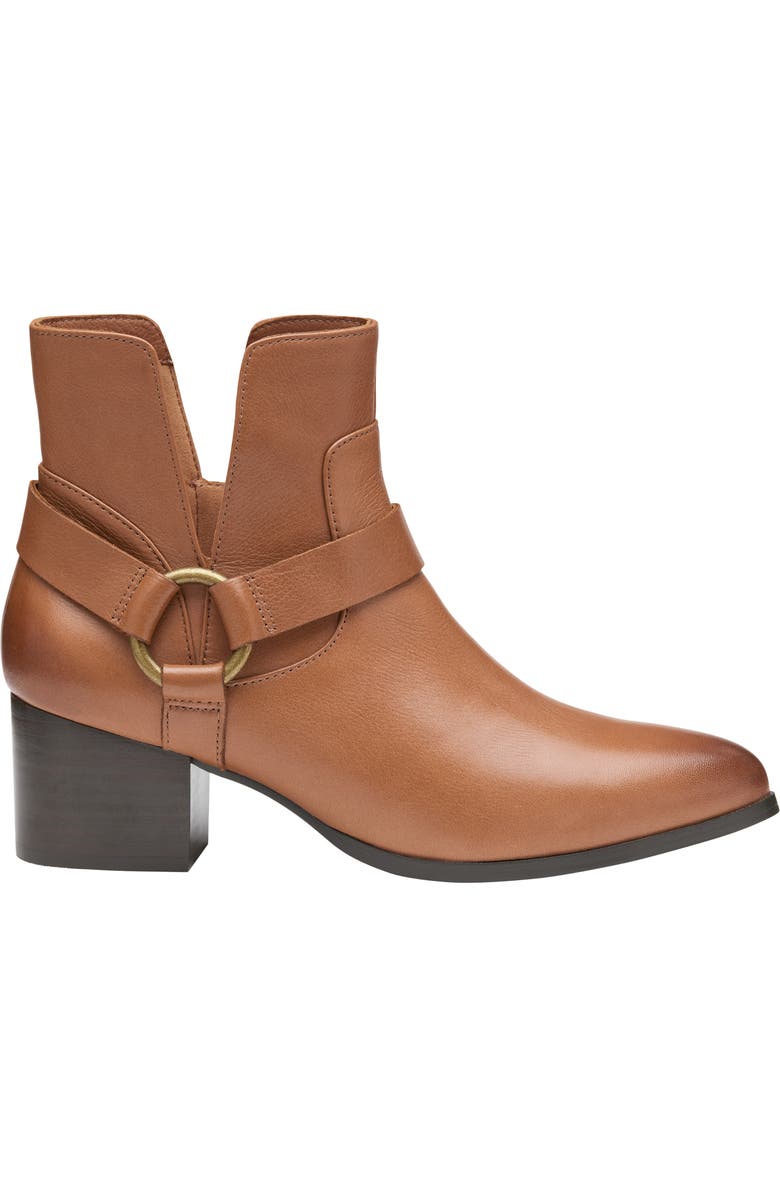 Johnston & Murphy Trista Harness Bootie, Alternate, color, Cognac Calfskin