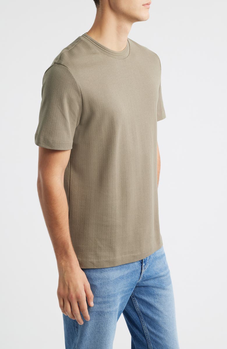 BOSS Thompson Cotton T-Shirt, Alternate, color, Open Brown