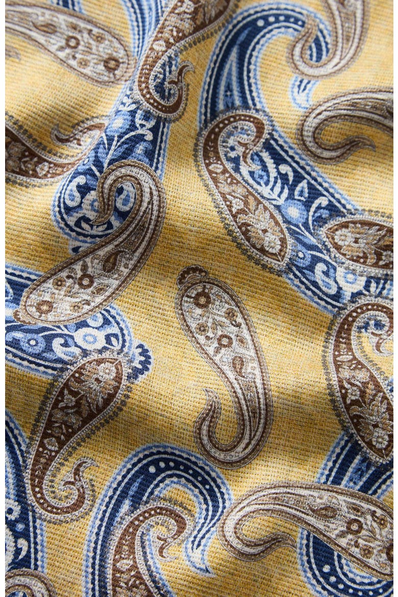 Collins Double Print Pocket Square, Alternate, color, Yellow Multi