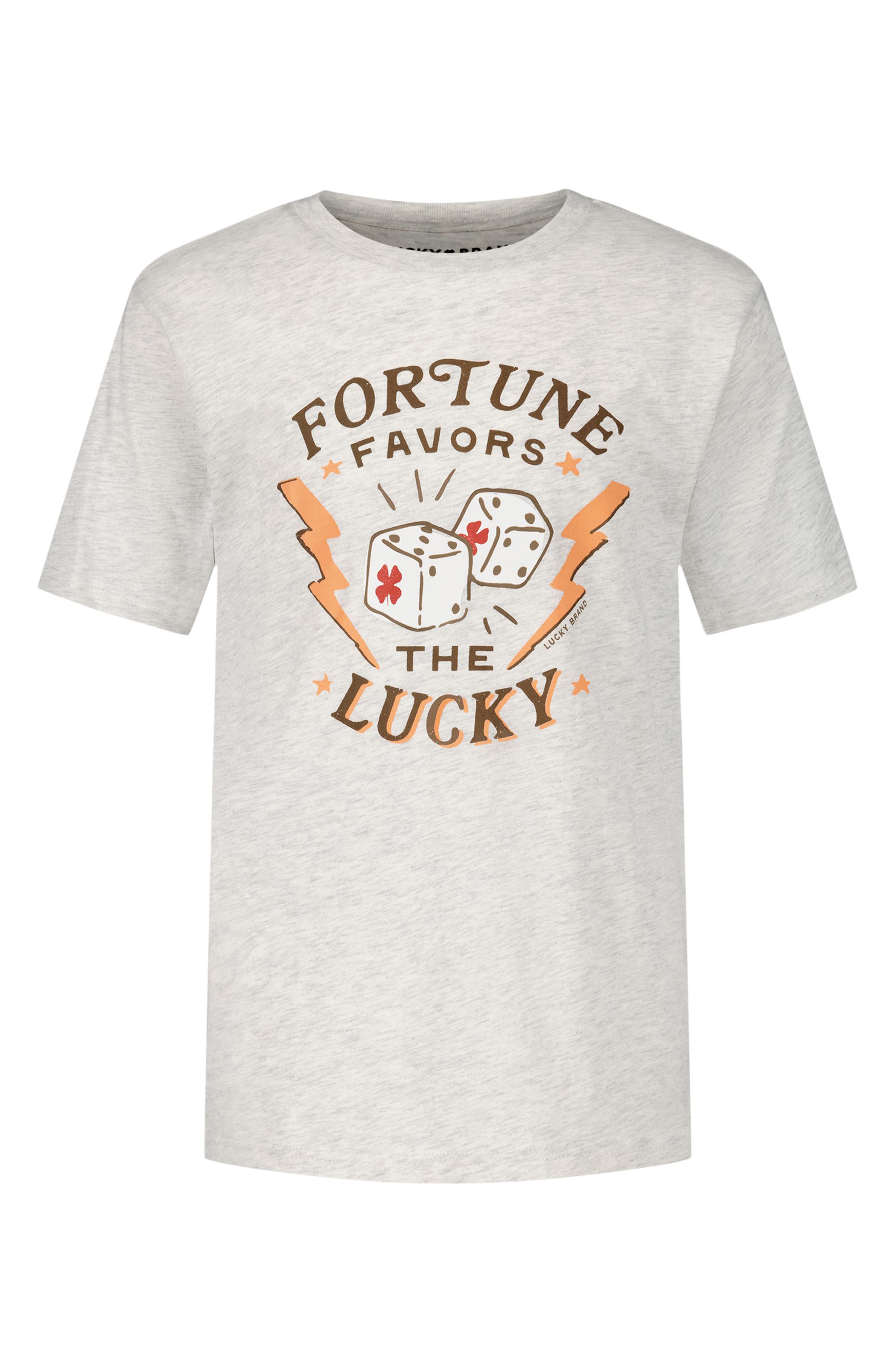 Lucky Brand Kids' Fortune Short Sleeve Graphic T-Shirt