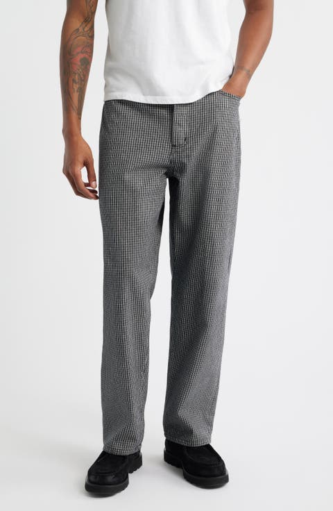 Classic Baggy Plaid Jeans