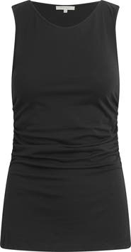 Favorite Daughter The Smooth Operator Ruched Cotton & Modal Tank