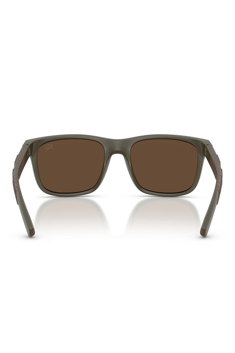 BE4499U 55mm Square Sunglasses, Alternate, color, MATTE GREEN / DARK BROWN