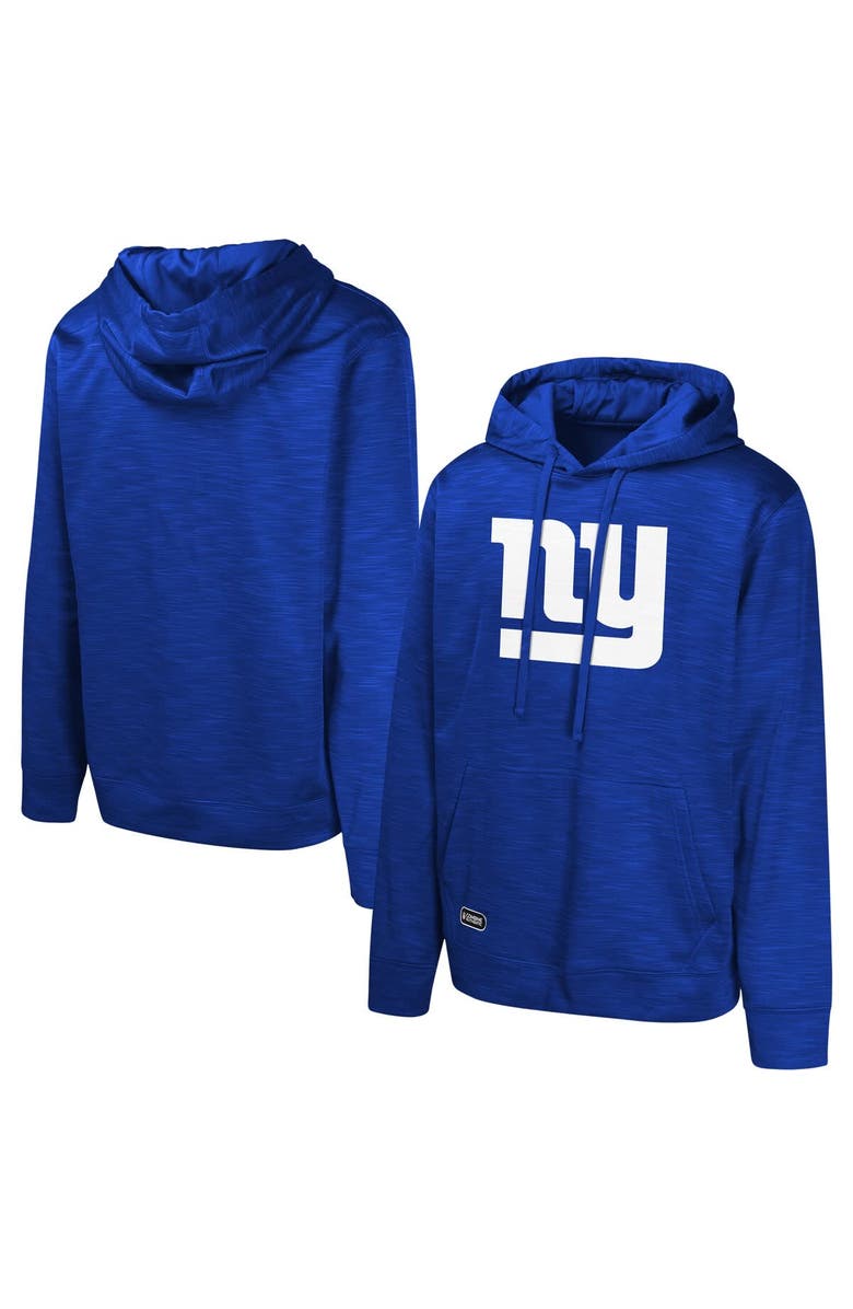 Outerstuff Men's Royal New York Giants Streak Fleece Pullover Hoodie, Main, color,