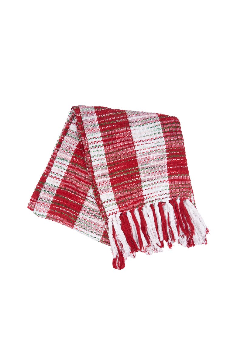 C&F Home Christmas Woven Mélange Throw Blanket, Main, color, Red