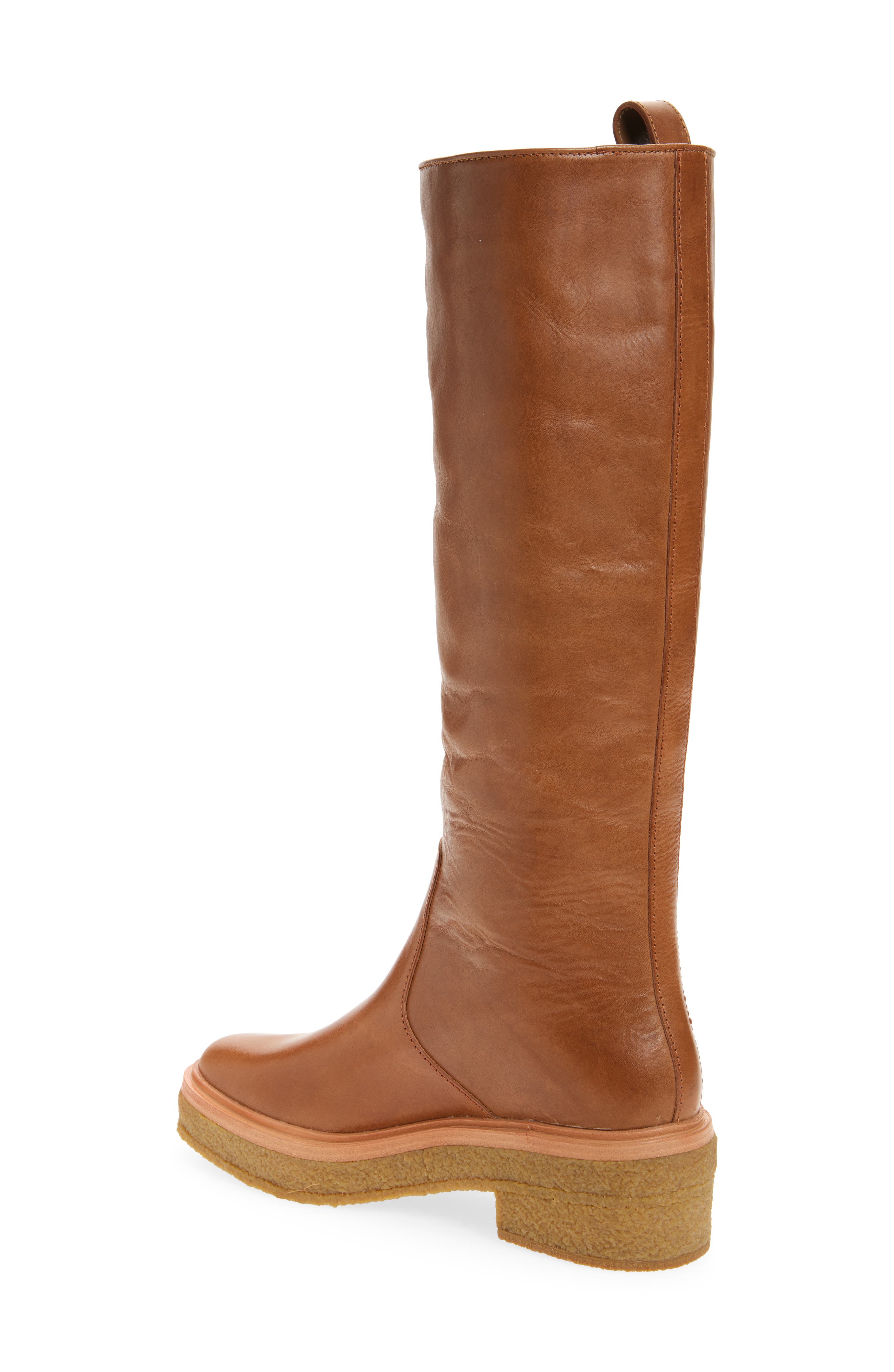 Loeffler Randall Collins Knee High Boot, Alternate, color, Safari