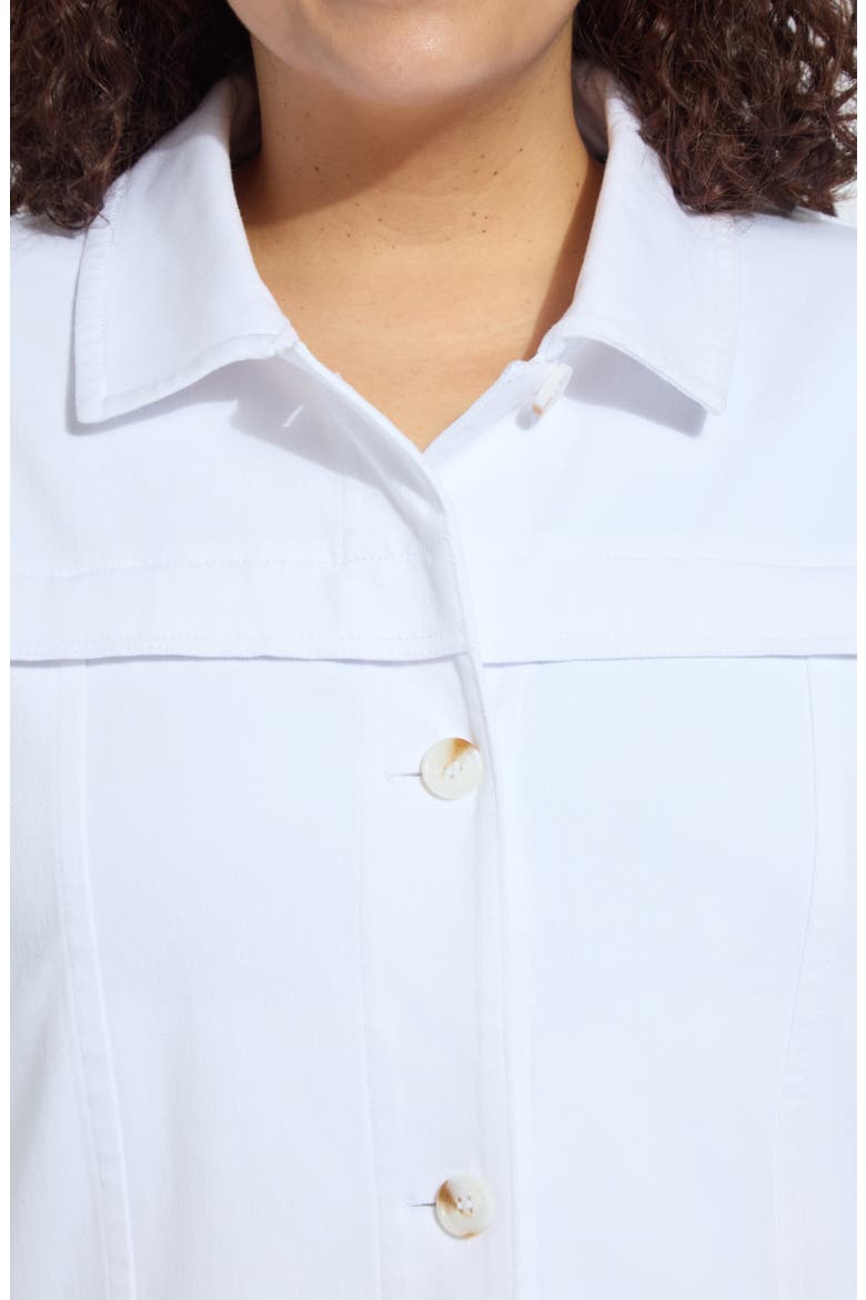 Remi Denim Jacket, Alternate, color, WHITE