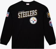 Mitchell & Ness Men's Mitchell & Ness Black Pittsburgh Steelers Big & Tall Training Camp Long Sleeve T-Shirt