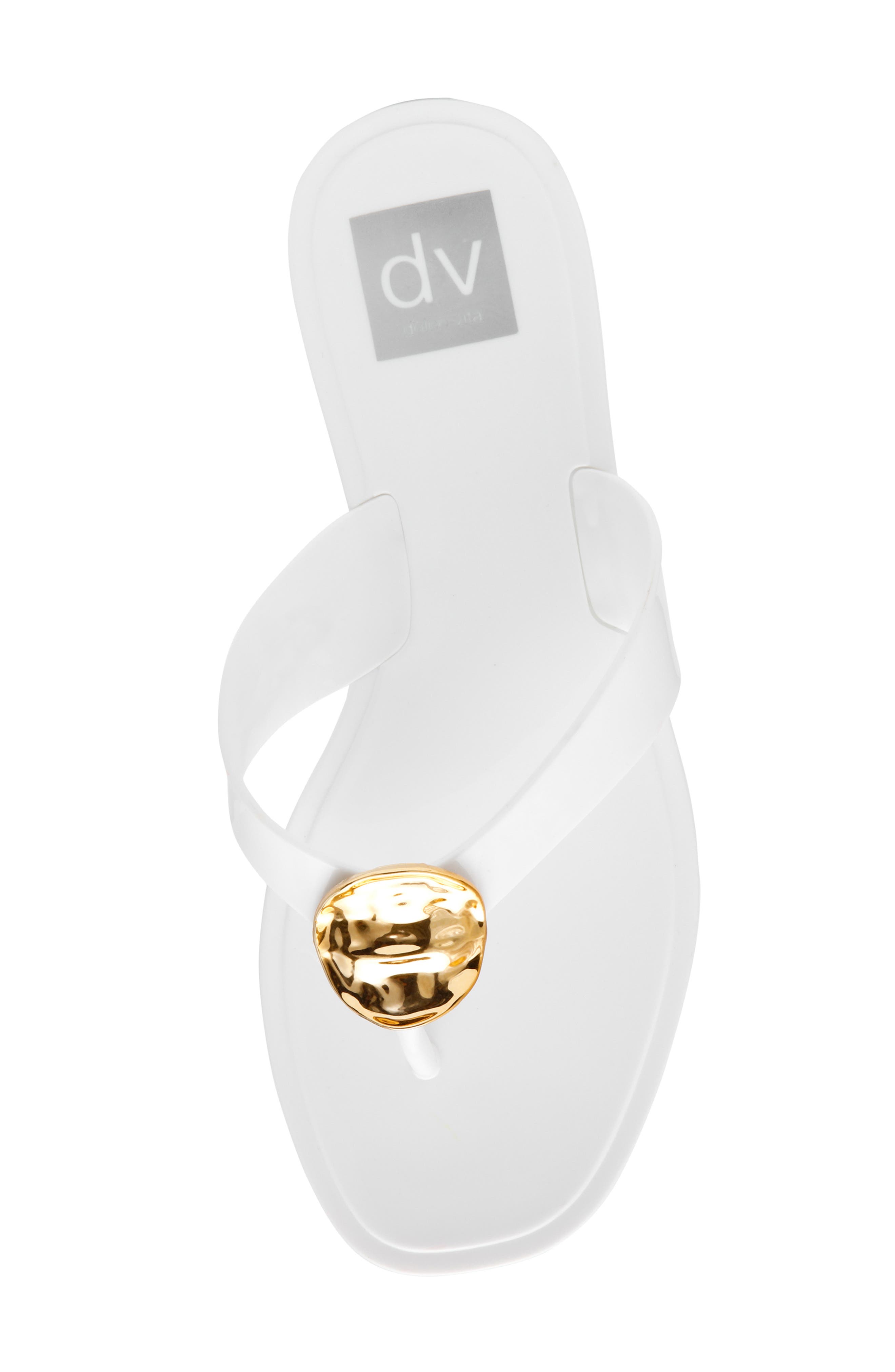 DV by Dolce Vita Jespar Flip Flop Sandal, Alternate, color, White