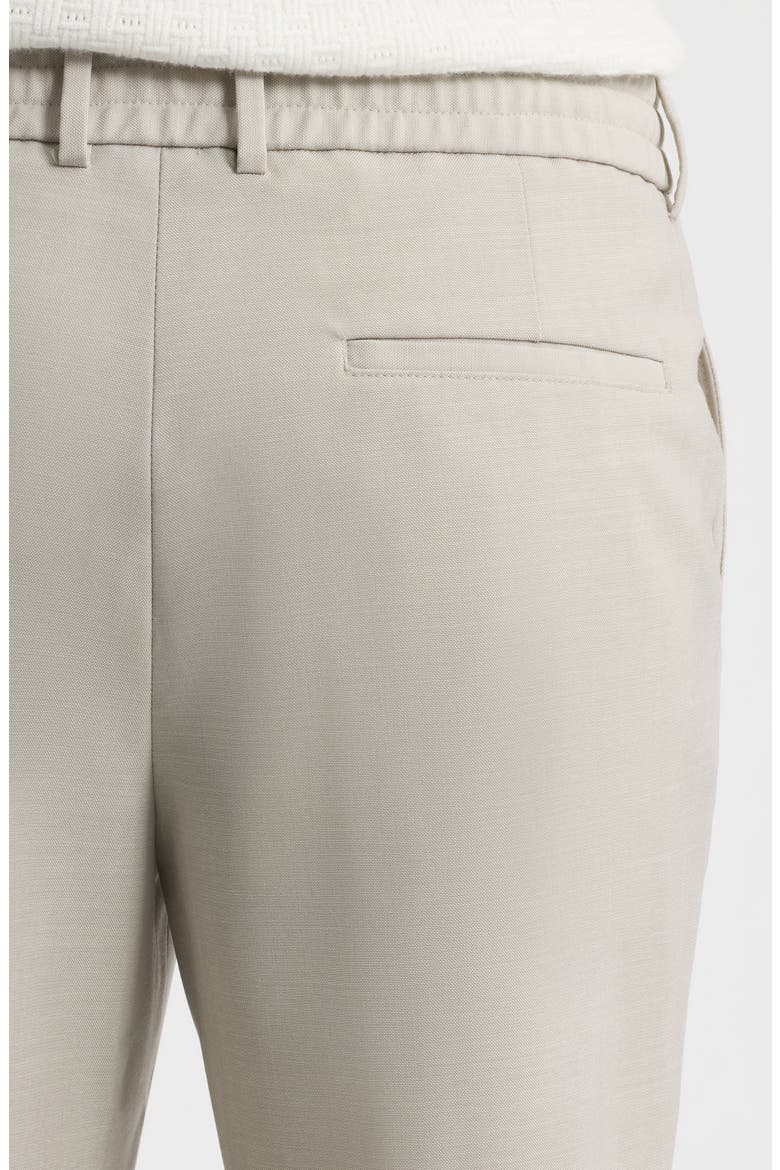 Perin Flat Front Trousers, Alternate, color, LIGHT BEIGE
