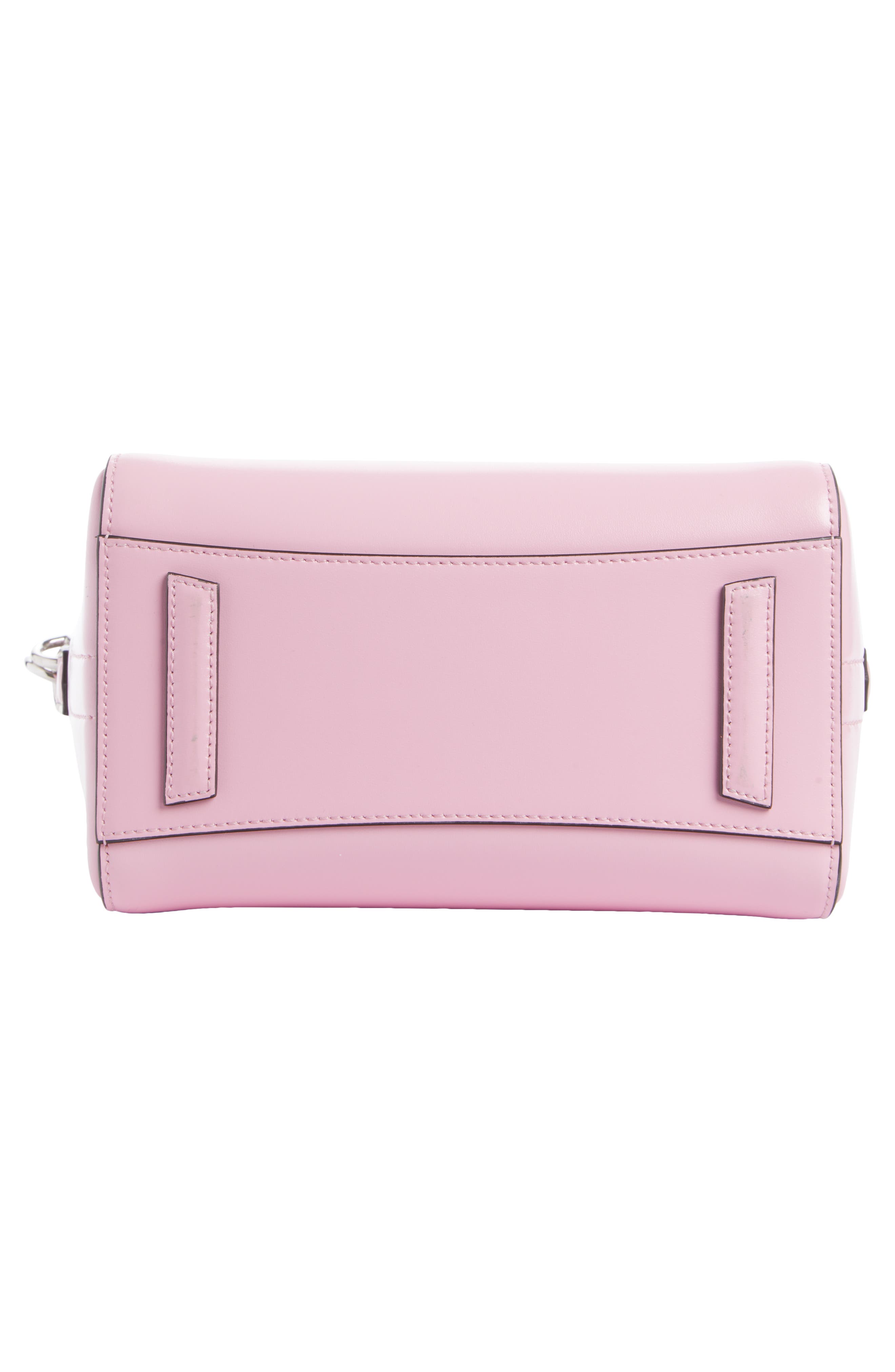 Mini Antigona Leather Satchel, Alternate, color, BABY PINK