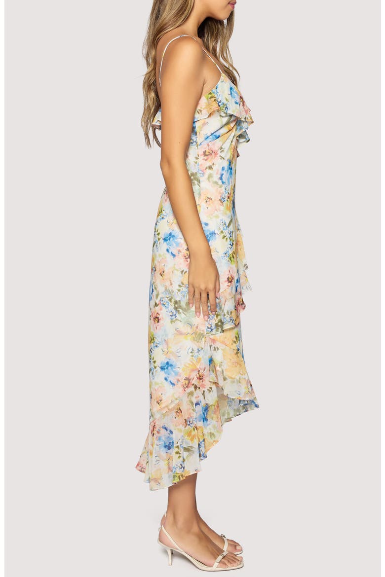 Garden Afterglow High-Low Dress, Alternate, color, MULTI-FLORAL