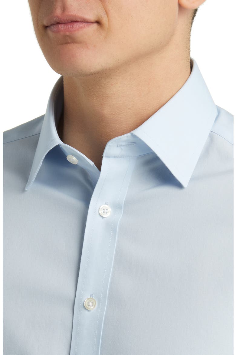 Non-Iron Poplin Shirt, Alternate, color, SKY BLUE