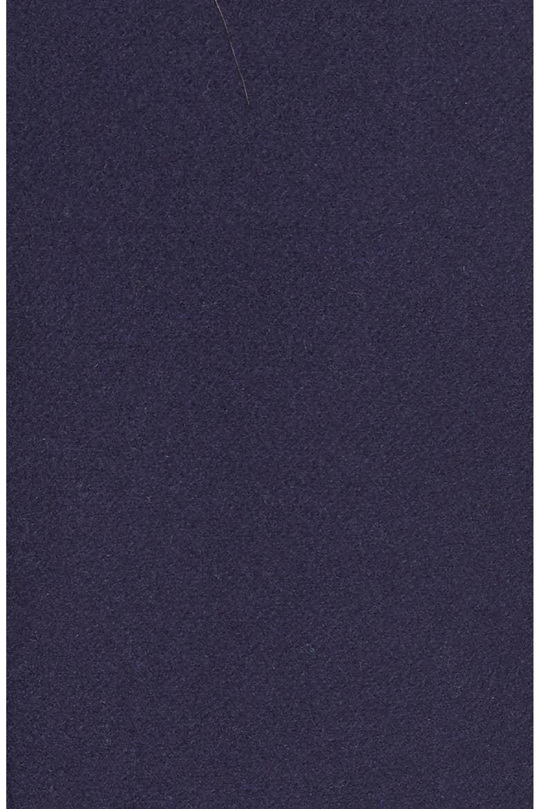 Wool Blend Double Breasted Coat, Alternate, color, BERRY BLUE