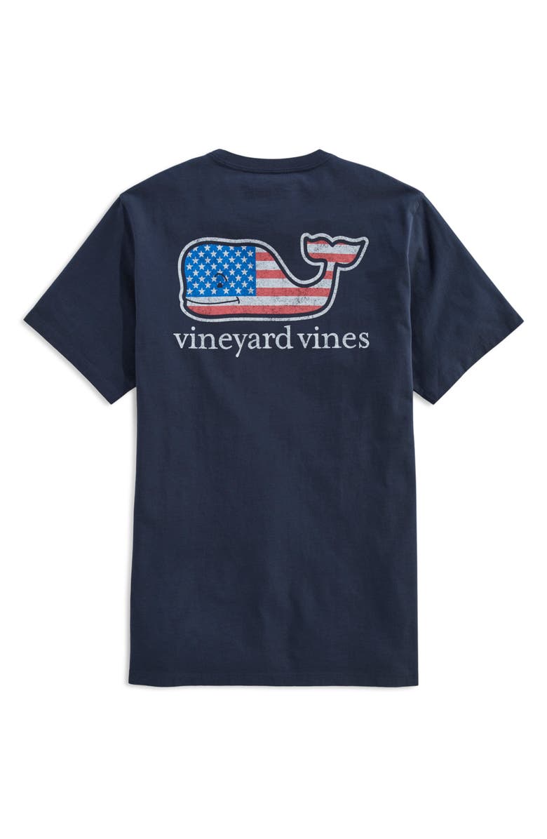 vineyard vines Whale Flag Cotton Graphic T-Shirt, Alternate, color, 