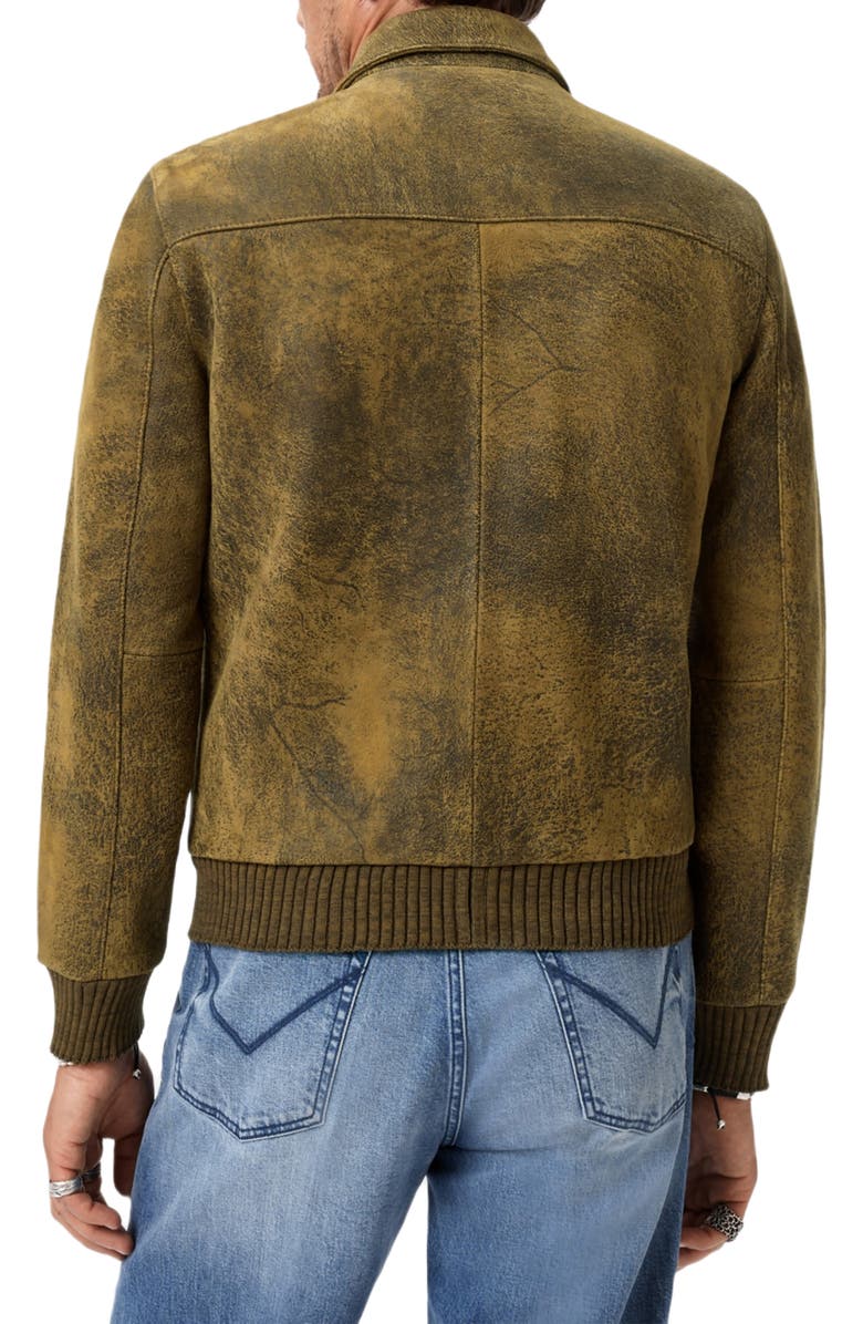 John Varvatos Oakley Leather Jacket, Alternate, color, Chamois