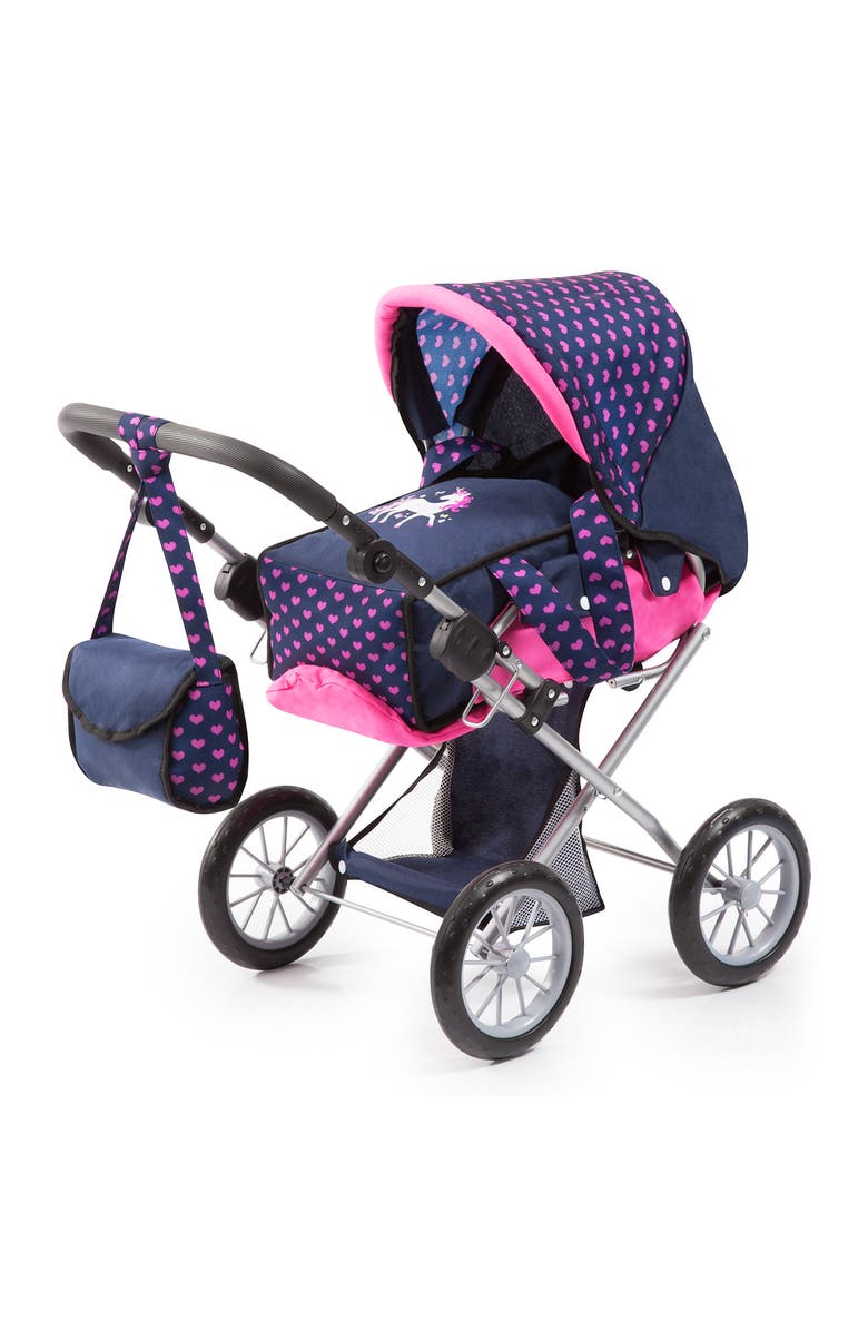 Bayer Design Baby Doll City Star Pram in Polka Dots, Main, color, Multicolored