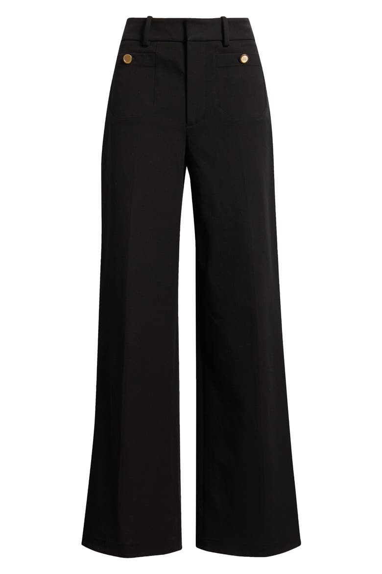 Modernist High Waist Pocket Pants, Alternate, color, BLACK