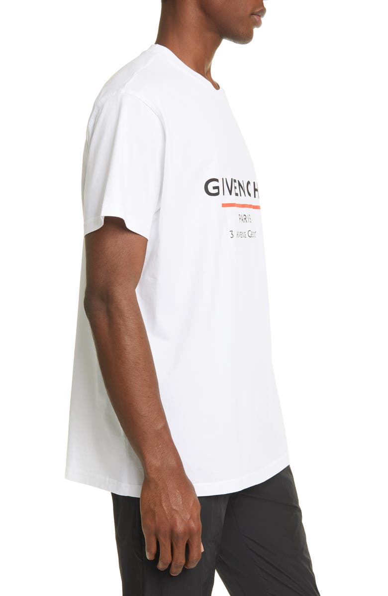Givenchy Oversize Logo Graphic Tee, Alternate, color, 