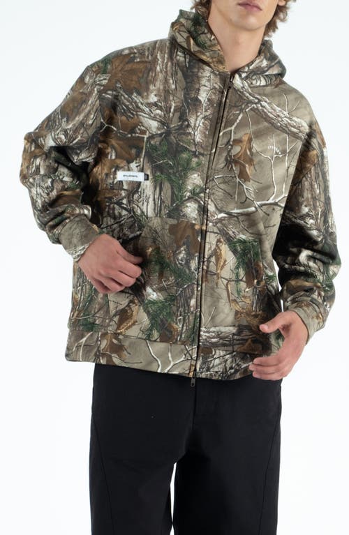 Students Howlings Realtree Camo Cotton Zip-up Hoodie In Gray