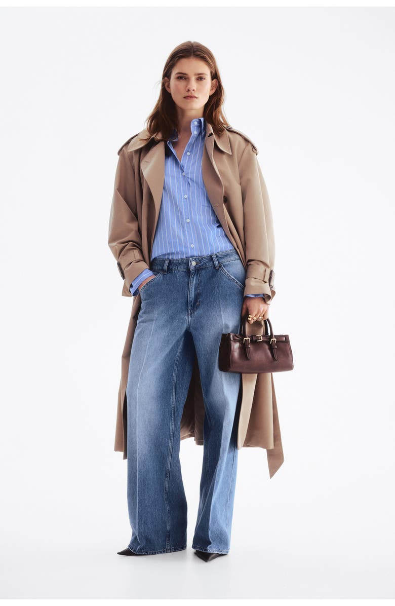 H&M Crease-leg Jeans, Alternate, color, Denim Blue