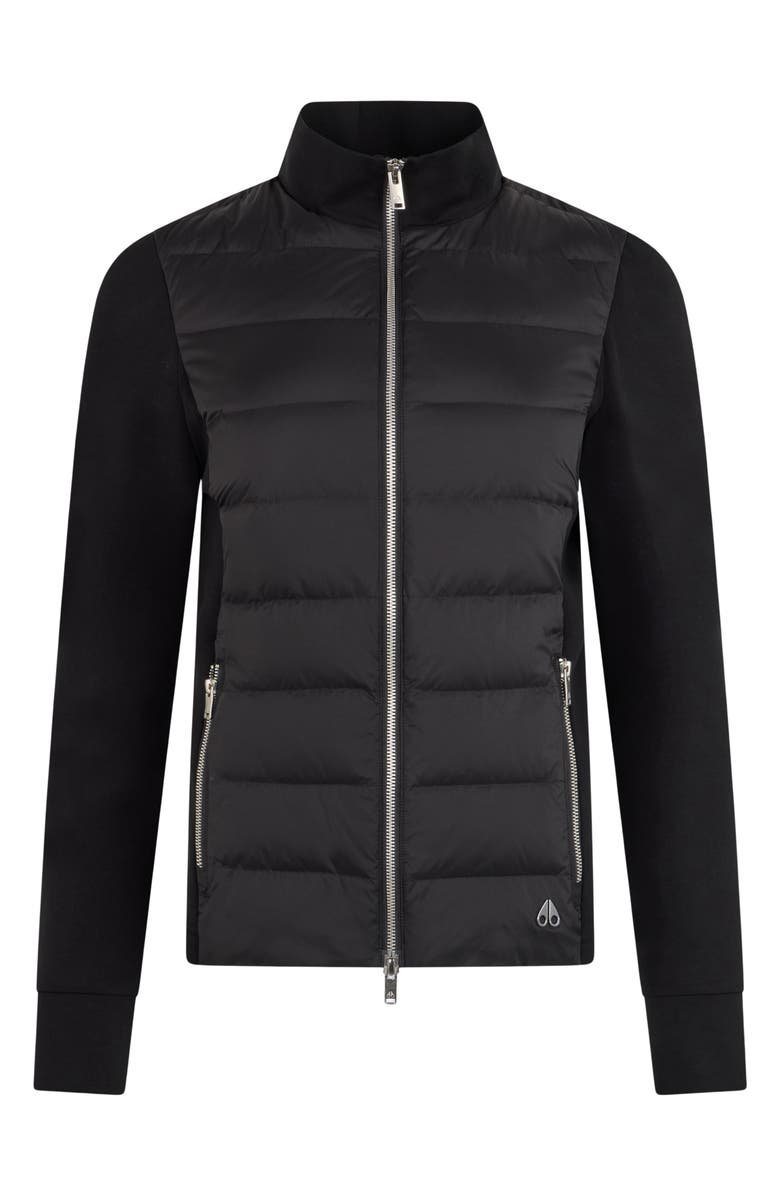 Moose Knuckles Naomi 800 Fill Power Down Hybrid Jacket, Alternate, color, Black