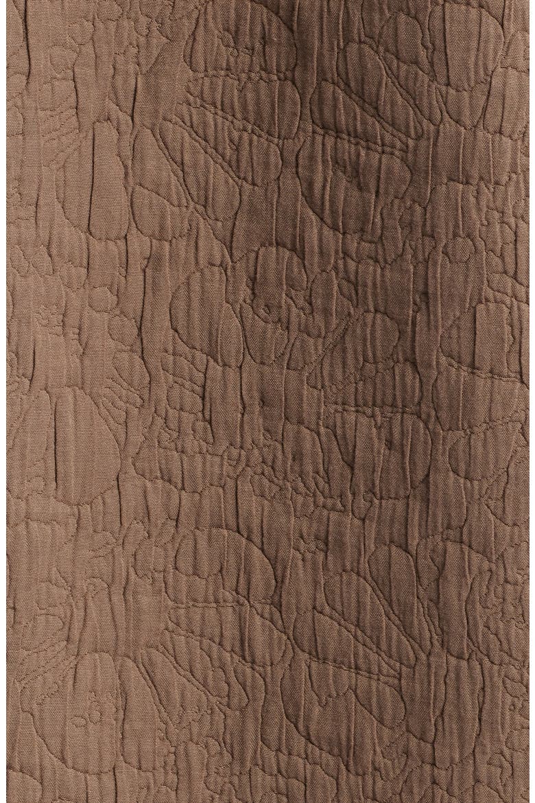 Quilted Overshirt, Alternate, color, BROWN