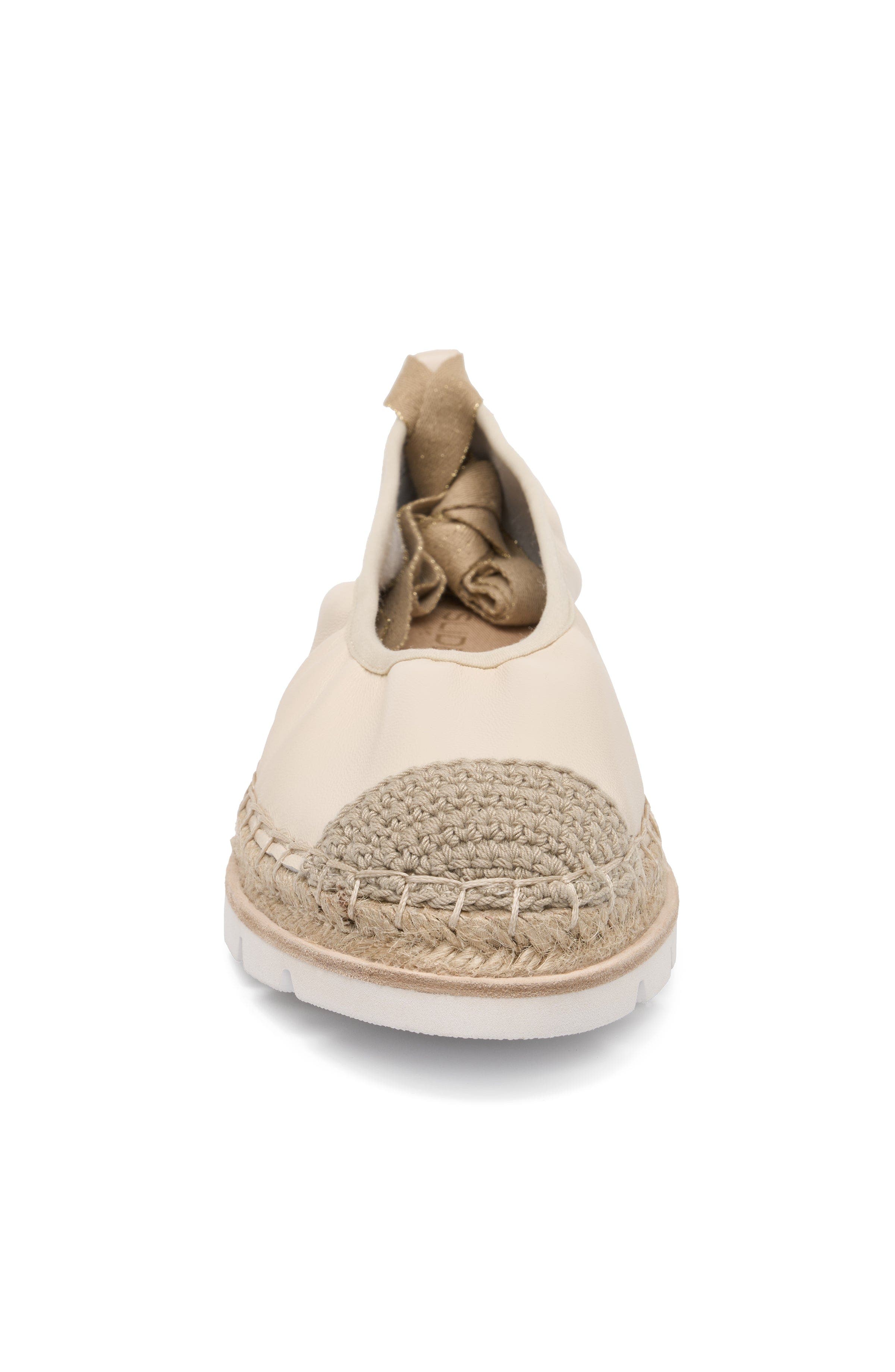Bridget Leather Espadrille, Alternate, color, Bone