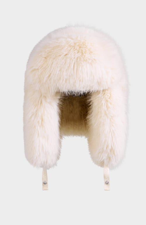 Rudsak Lira Faux Fur Aviator Hat & Mitten Set In Neutral