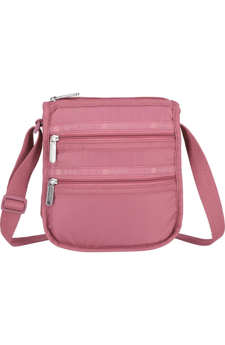 LeSportsac Medium 3 Zip Crossbody Bag, Main, color, Mauve