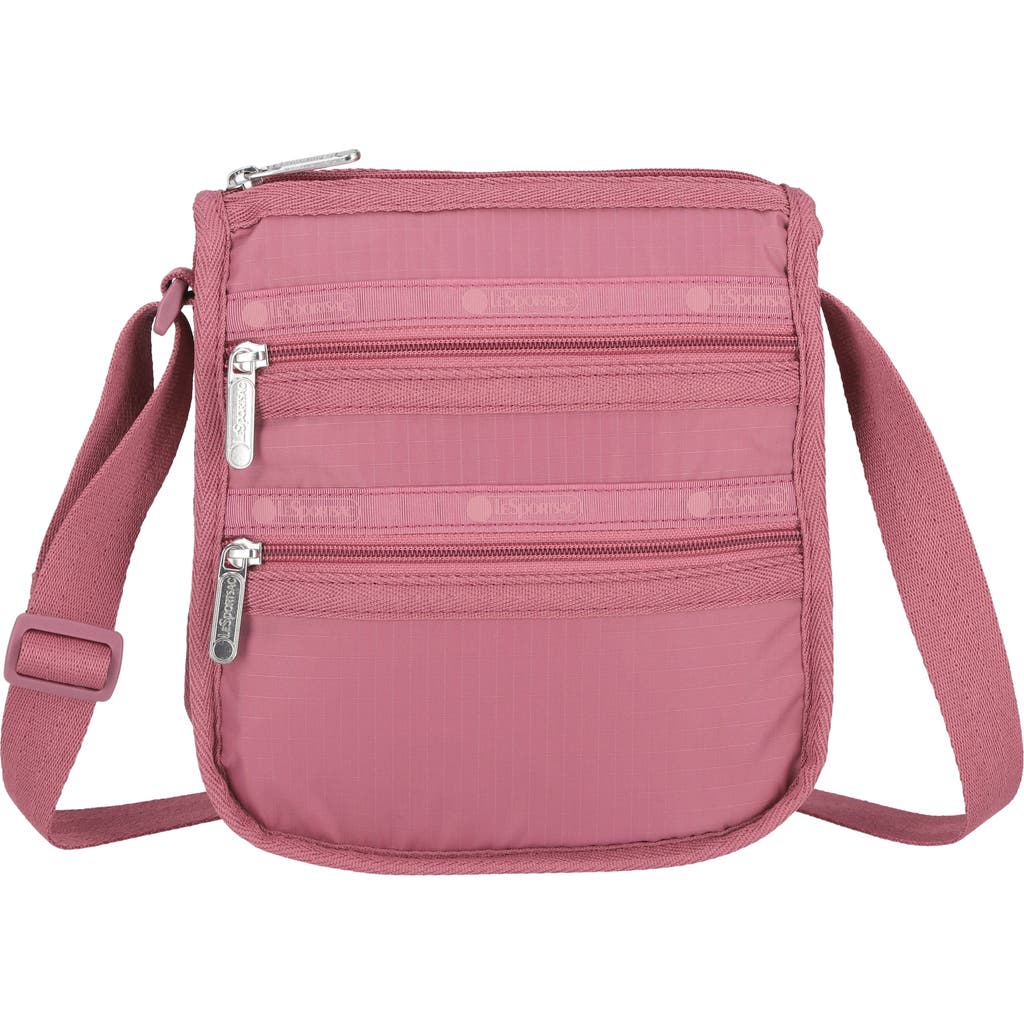 Lesportsac Medium 3 Zip Crossbody Bag In Purple