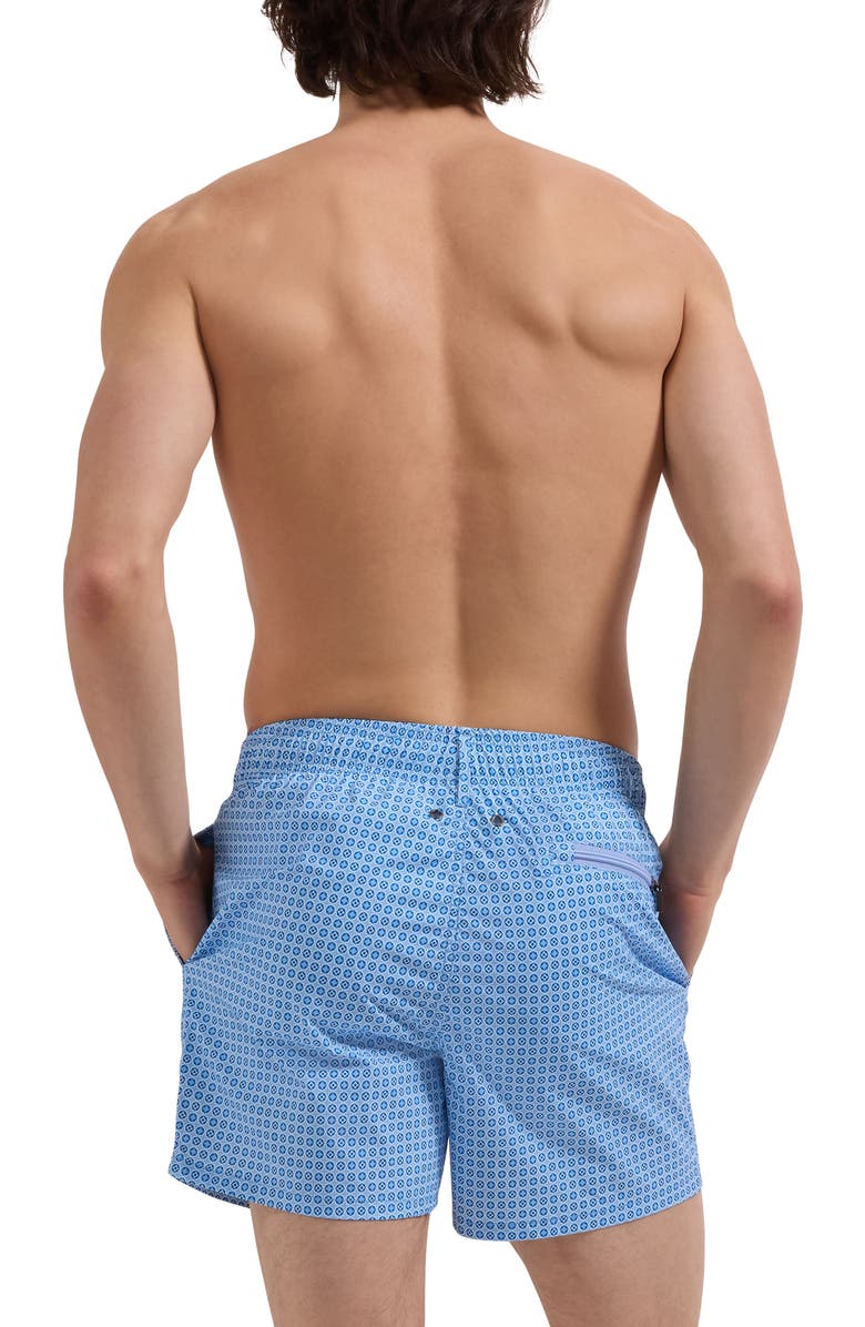 Bugatchi Kai Swim Trunks, Alternate, color, Vista Blue