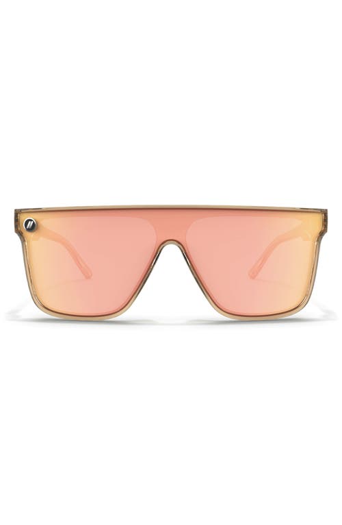 Blenders Eyewear Sci-fi Dx 148mm Polarized Flat Top Sunglasses In Orange