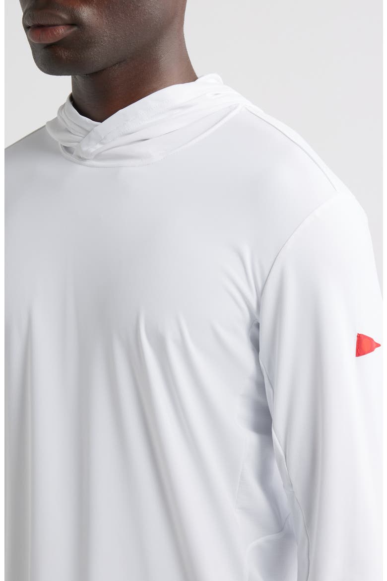 Sun Pro Hooded Rashguard, Alternate, color, WHITE
