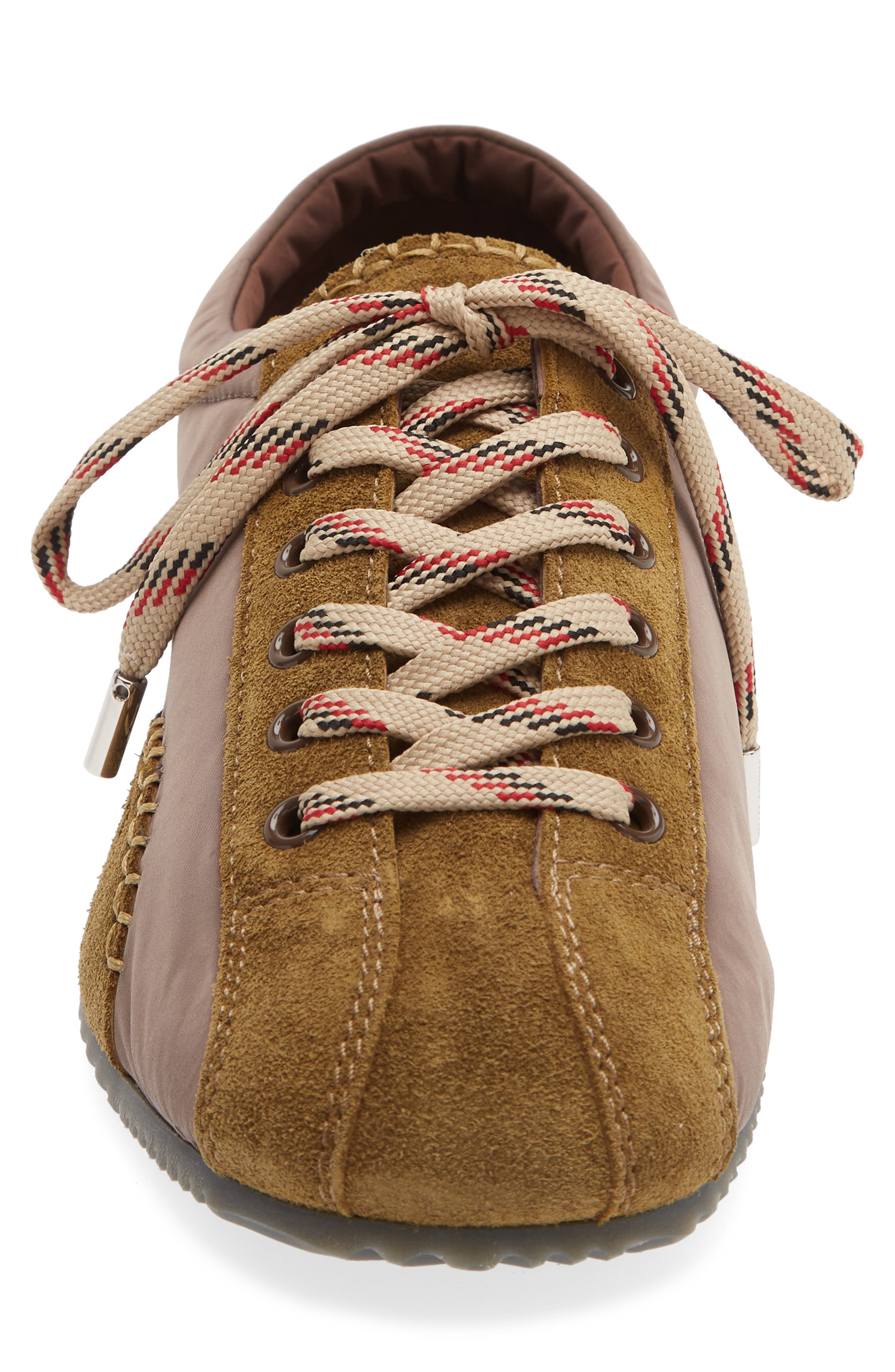 Wales Bonner Paris Leather & Suede Sneaker, Alternate, color, Olive/ Taupe