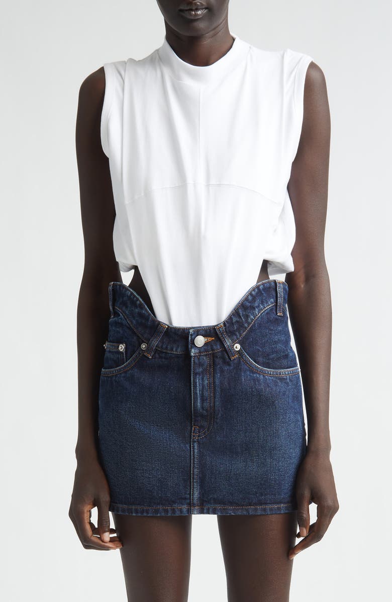 Jean Paul Gaultier Twisted Bodysuit, Main, color, White