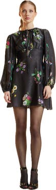 Cynthia Rowley Printed Lurex Mini Dress